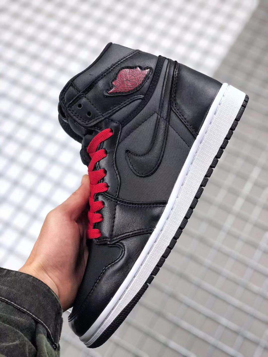 2020 New Air Jordan 1 Retro High OG Black Satin - Click Image to Close